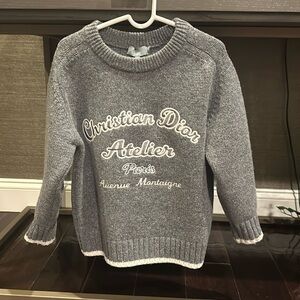Christian Dior Wool Gray Sweater